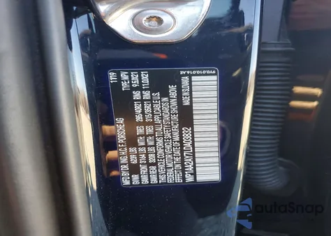 2020 Porsche Cayenne z USA, uszkodzony, nr VIN WP1AA2AY7LDA03832